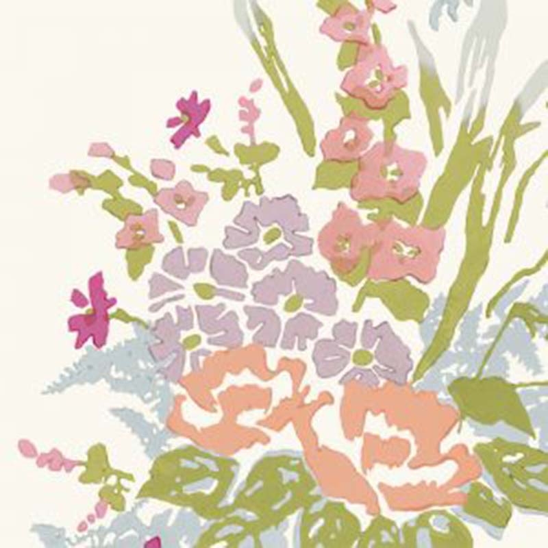 Galbraith & Paul Bouquet Light Coral Wallpaper