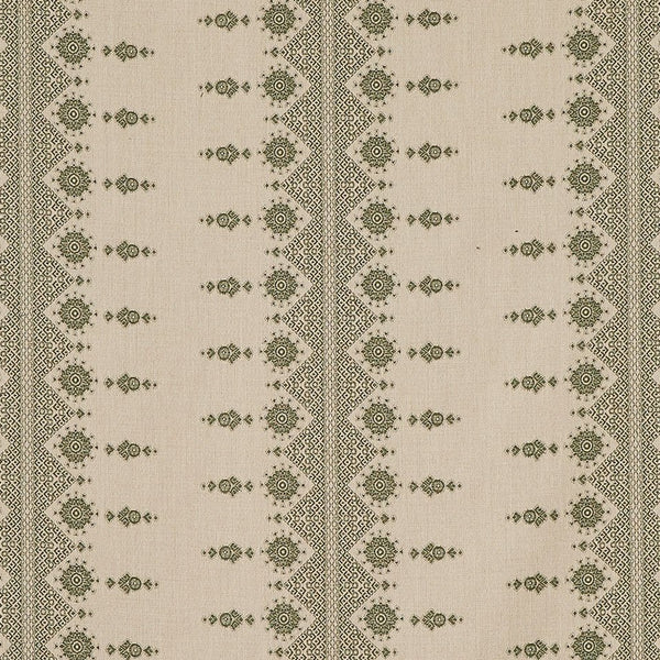 Peter Dunham Carmania Green On Natural Fabric 131CRM01