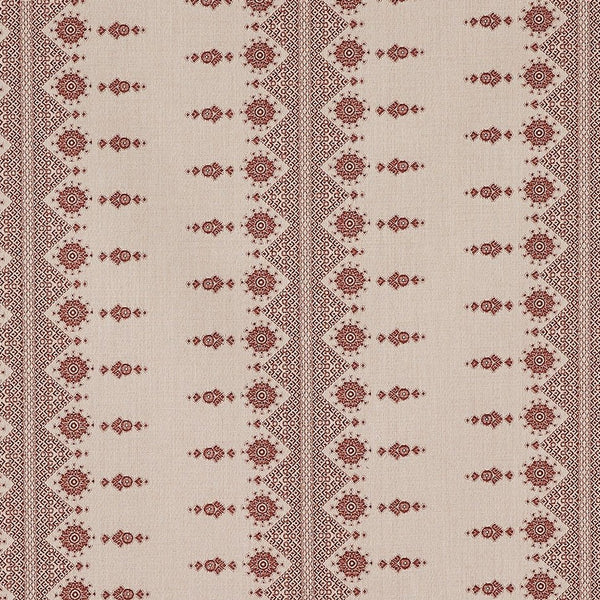 Peter Dunham Carmania Red On Natural Fabric 131CRM04