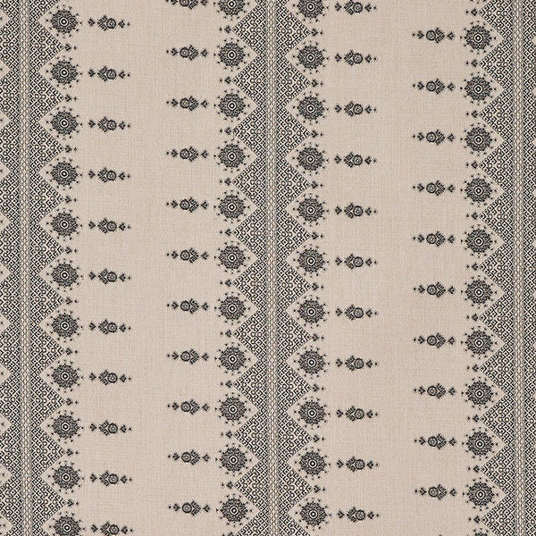 Peter Dunham Carmania Charcoal On Natural Fabric 131CRM05