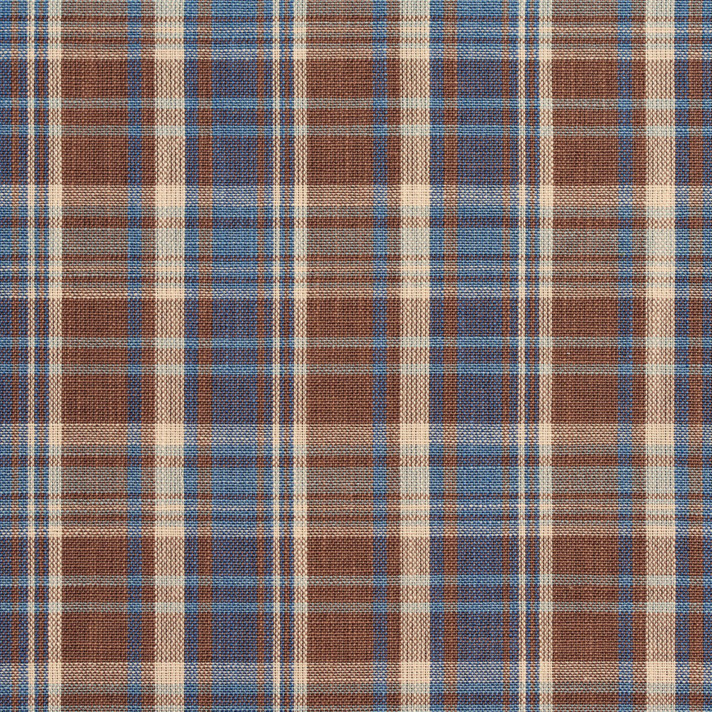 Charlotte Wedgewood Plaid Fabric Sample D102