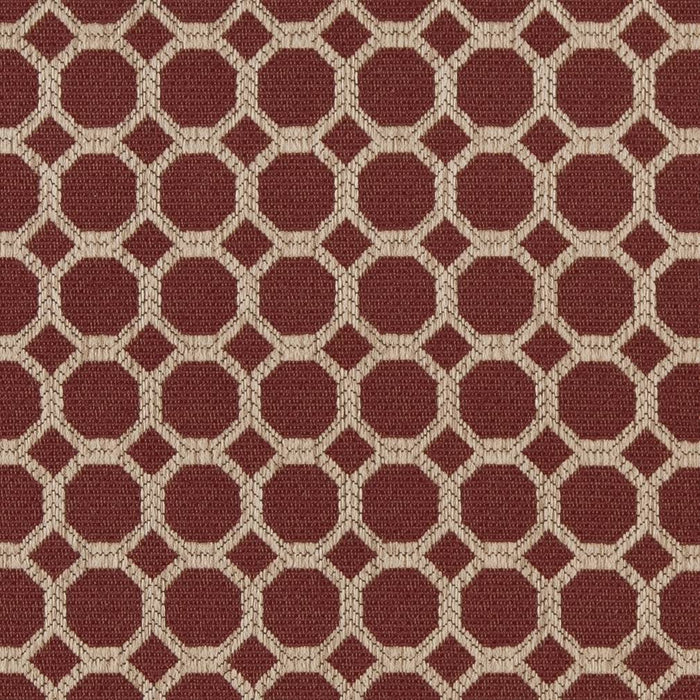 Charlotte Burgundy Honeycomb Fabric Sample D1226