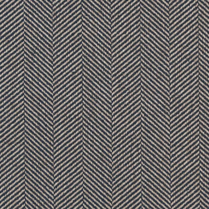 Charlotte Indigo Chevron Fabric Sample D1237