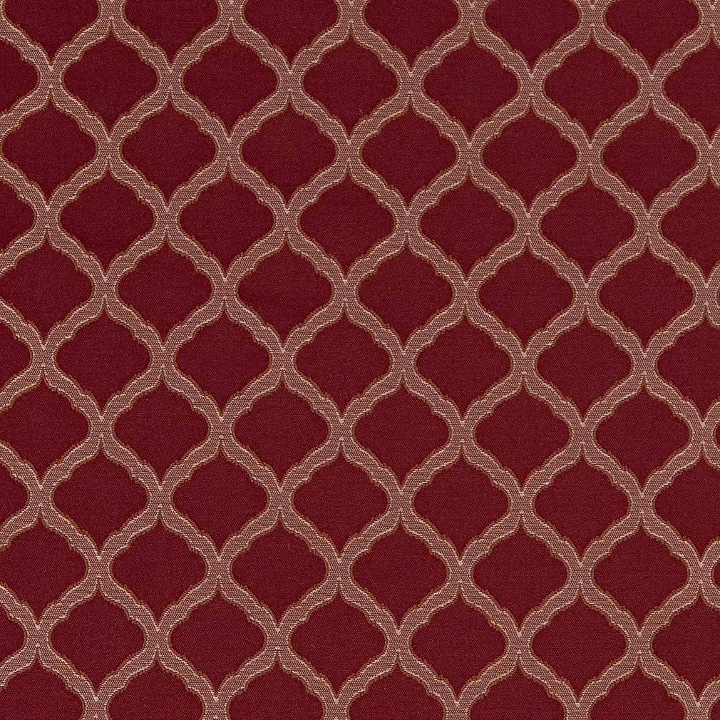 Charlotte Merlot Ogee Fabric Sample D1531
