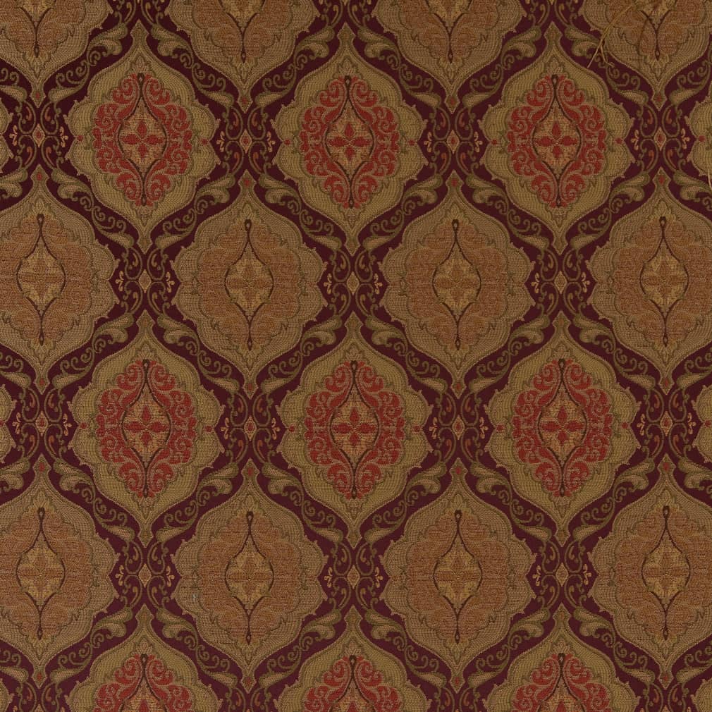 Charlotte Aubergine Antoinette Fabric Sample D1838