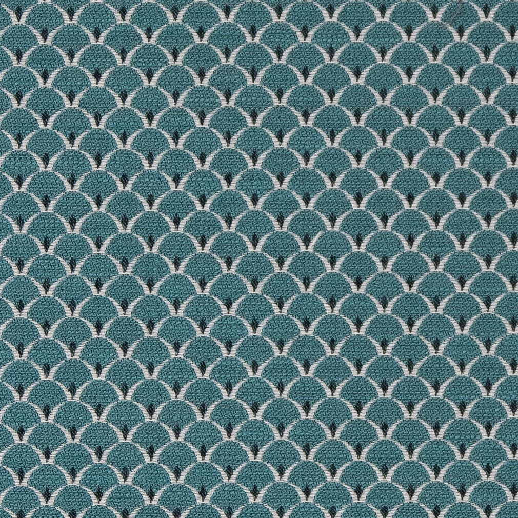 Charlotte Aqua Scales Fabric Sample D2139
