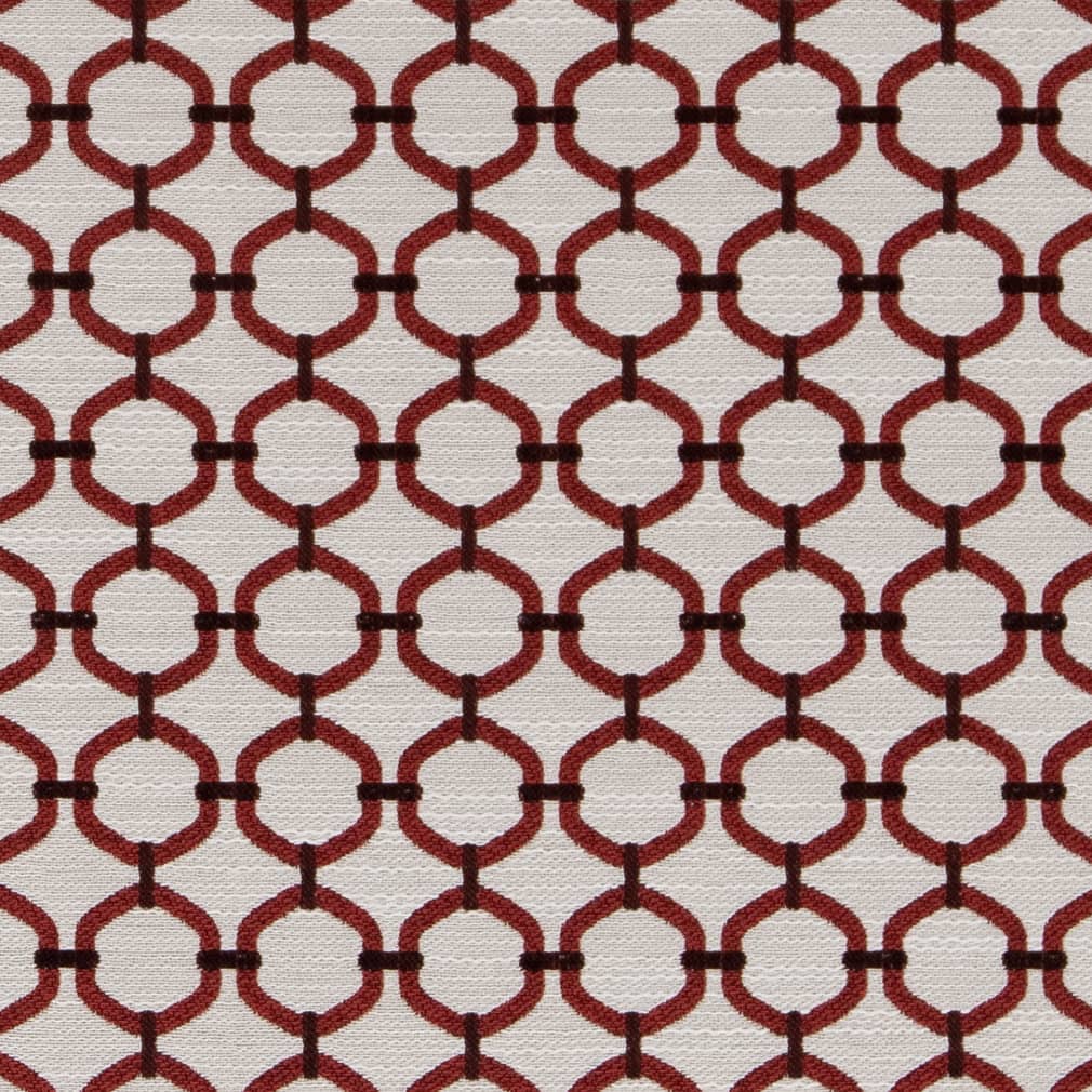 Charlotte Ruby Lattice Fabric Sample D2172