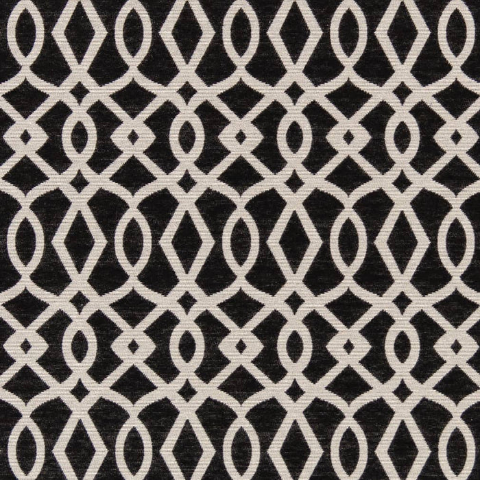 Charlotte Black Fabric Sample D2441