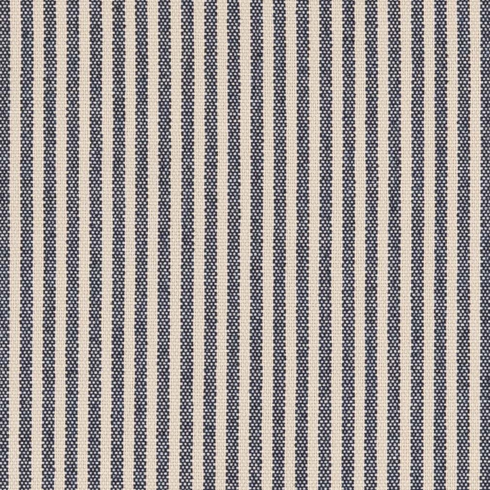 Charlotte Ticking Navy Fabric D2588