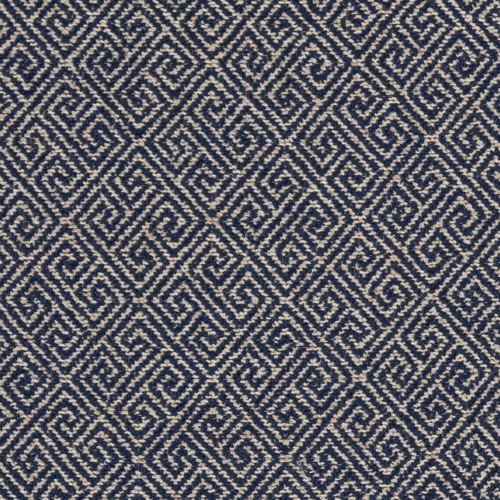 Charlotte Greek Key Navy Fabric D2618