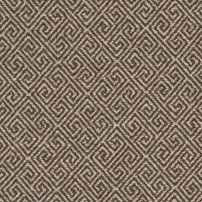 Charlotte Greek Key Walnut Fabric D2619