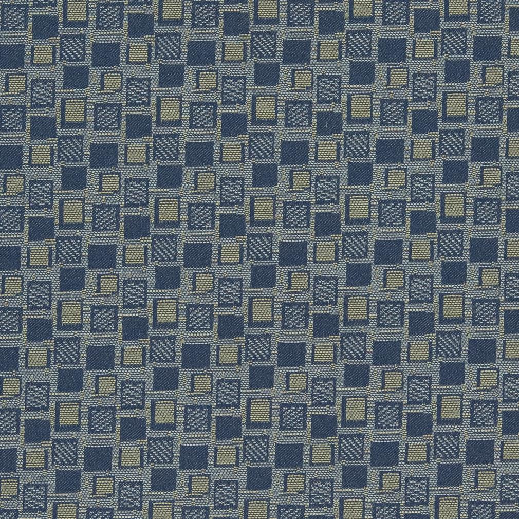 Charlotte Squares/navy Fabric Sample D925