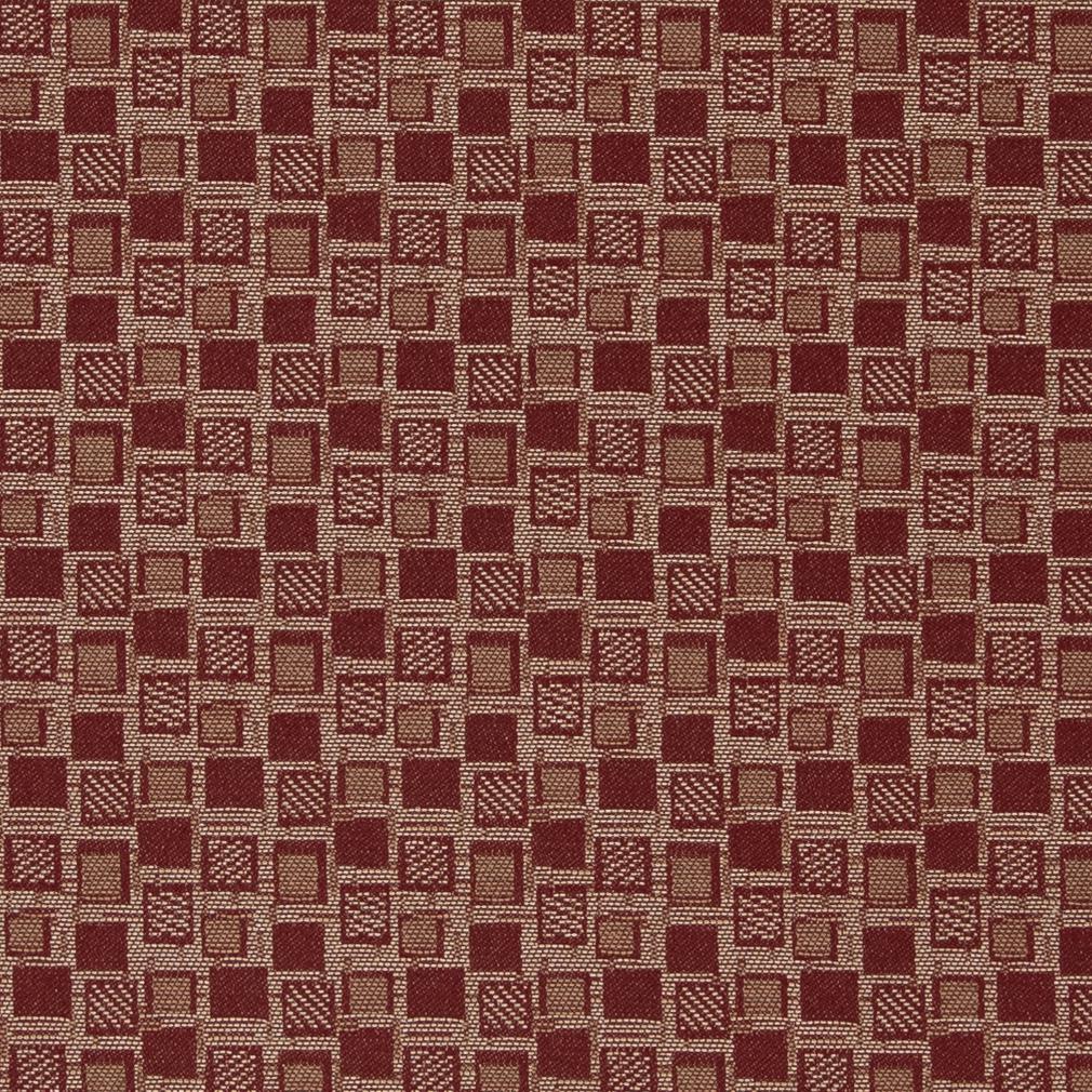 Charlotte Squares/spice Fabric Sample D928