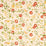 Sanderson Pear & Pomegranate Lemon/ Vermillion PE205 Fabric DAPGPE205