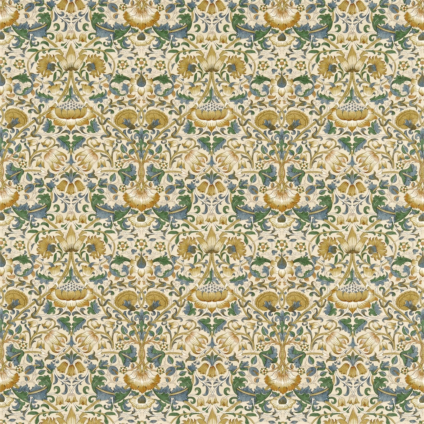 Morris & Co Lodden Manilla/Bayleaf 222522 Fabric DARP222522