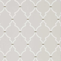 Sanderson Empire Trellis Silver/Calico 216335 Wallpaper DART216335