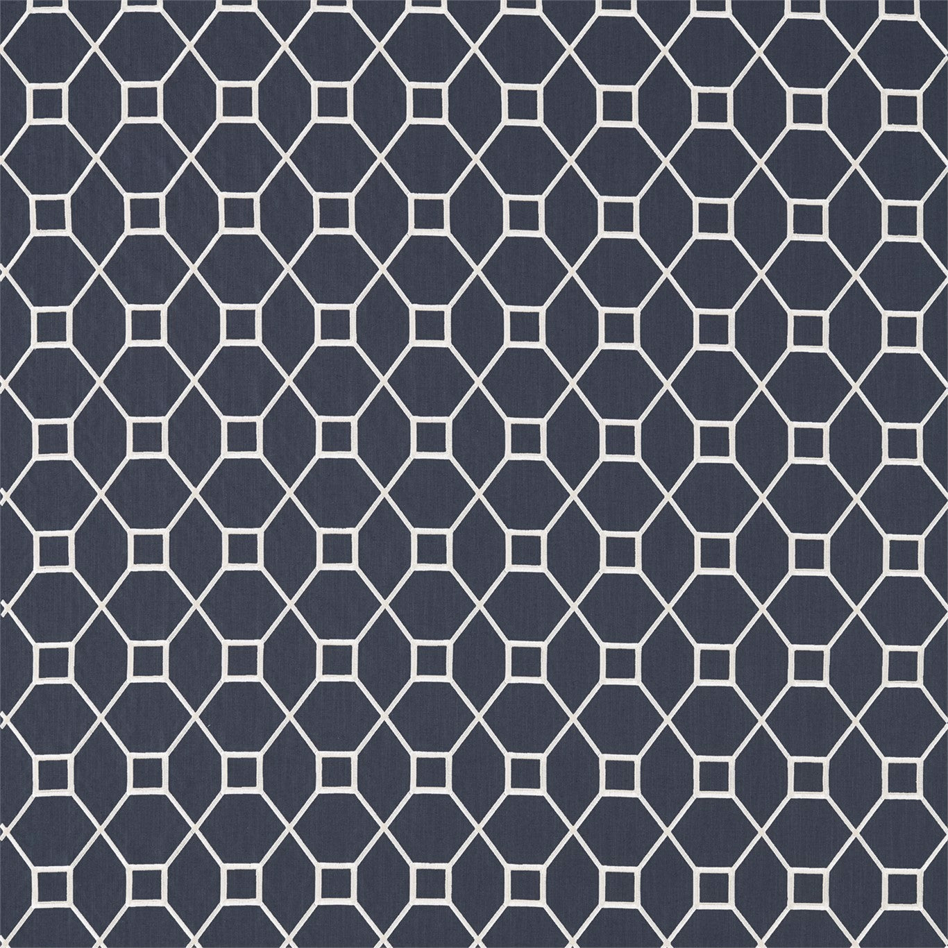 Sanderson Baroque Trellis Indigo 236356 Fabric DART236356