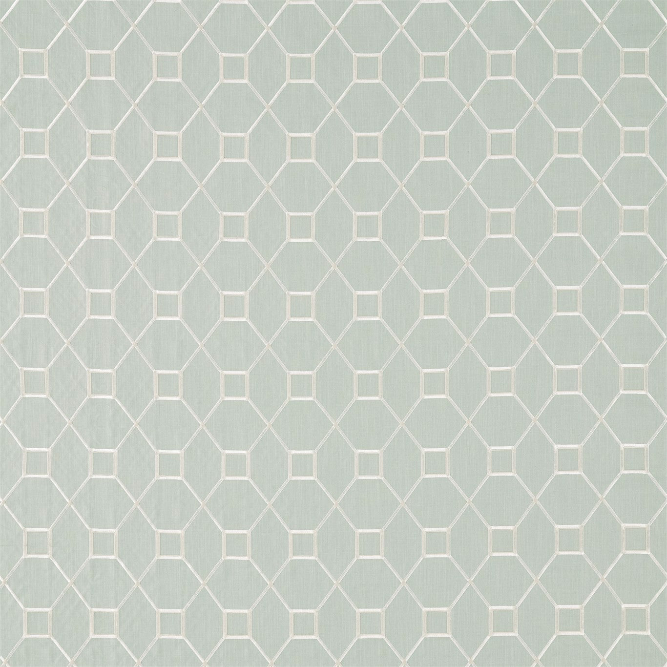 Sanderson Baroque Trellis Wedgwood/Chalk 236360 Fabric DART236360