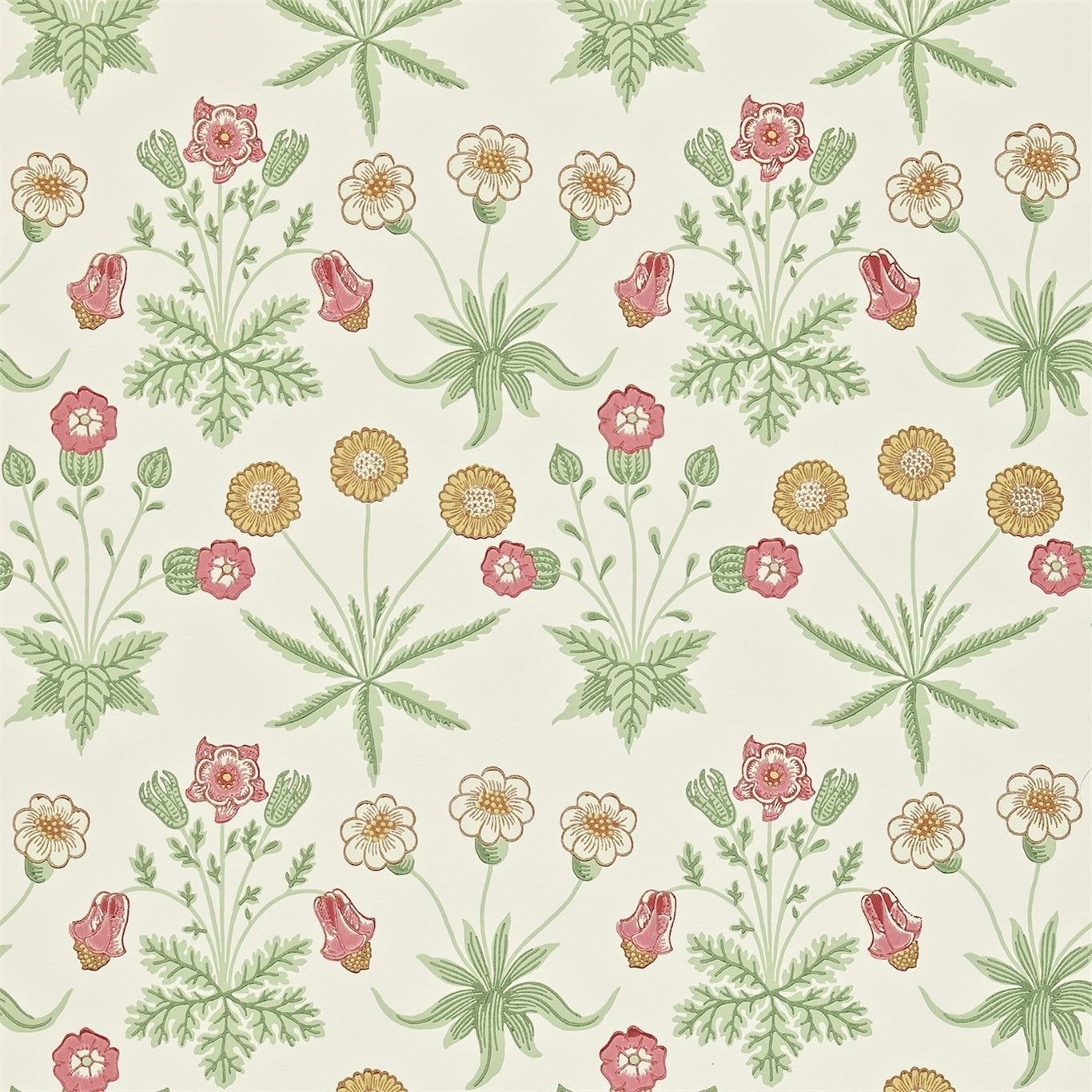 Morris & Co Daisy Willow/Pink 212562 Wallpaper DARW212562