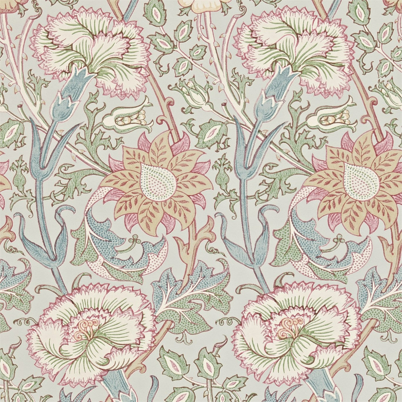 クックママページです。 Morris & Co Pink & Rose Eggshell/Rose DARW212568 Wallpaper | 40