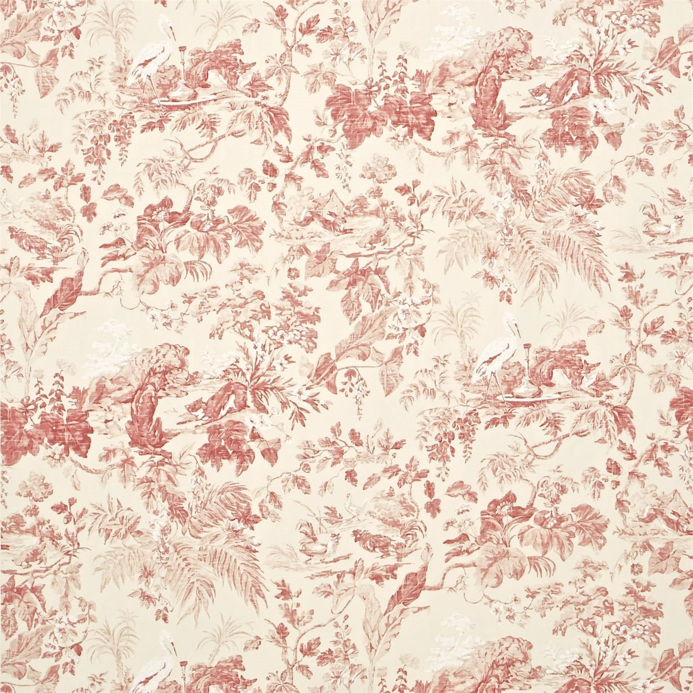 Sanderson Aesop's Fables Pink AE201 Fabric DCAVAE201