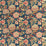 Sanderson Indra Flower Indigo/Cherry 226639 Fabric DCEF226639