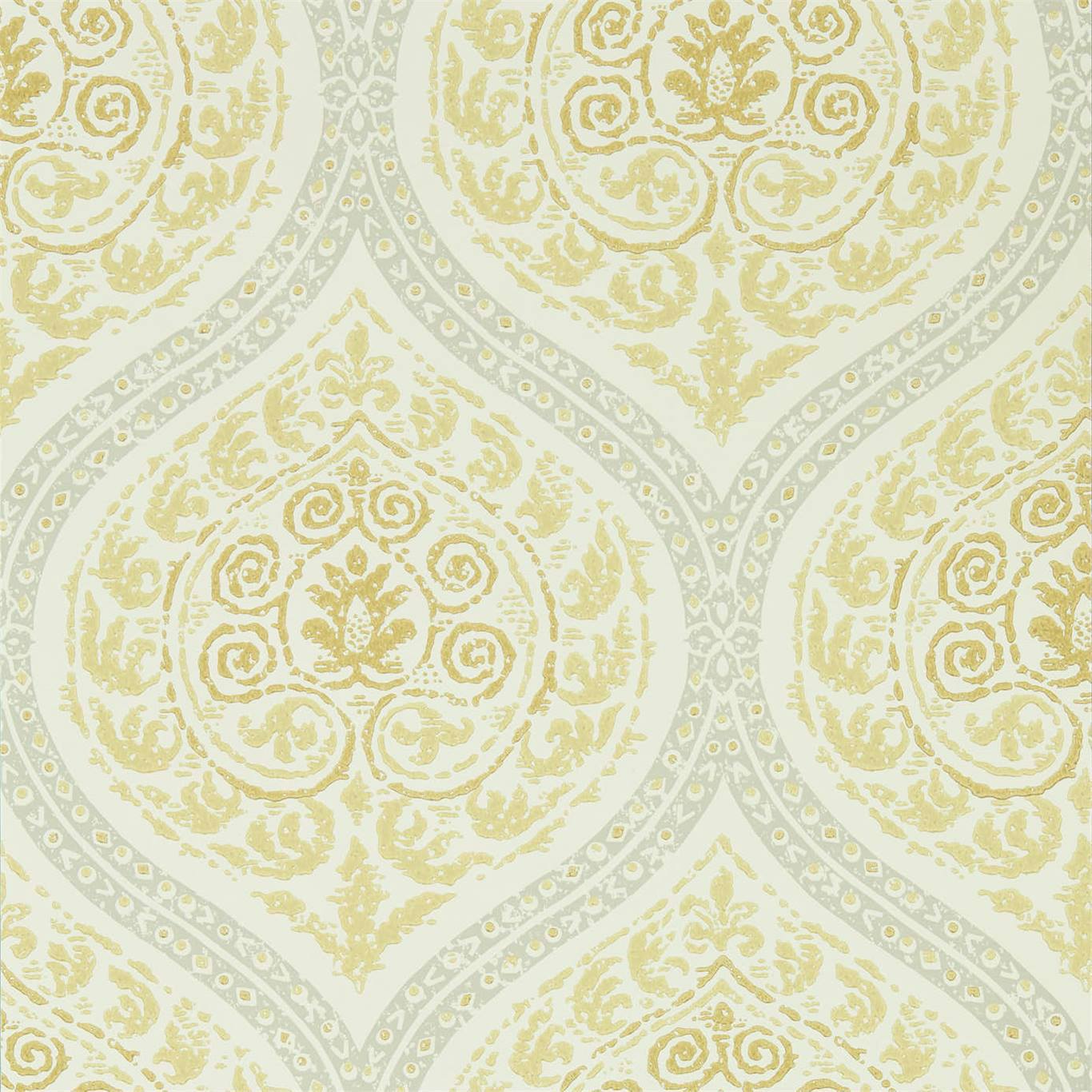 Sanderson Madurai Lemon 216756 Wallpaper DCPW216756