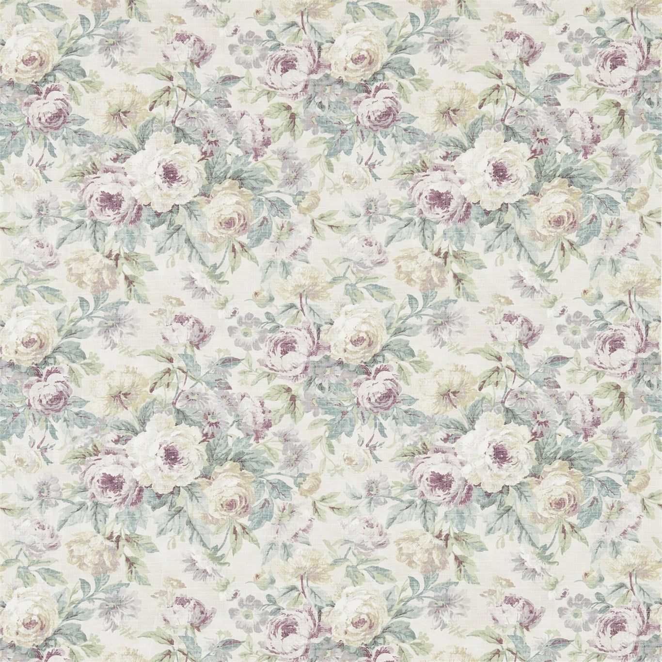 Sanderson Amelia Rose Vanilla/Taupe 223978 Fabric DFAB223978