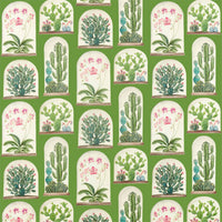 Sanderson Terrariums Botanical Green 226570 Fabric DGLA226570