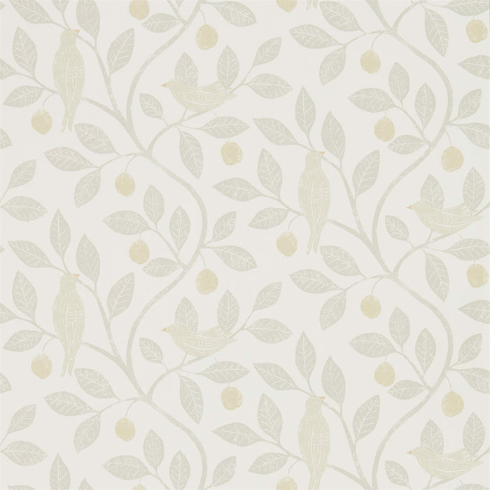 Sanderson Damson Tree Linen/Honey 216366 Wallpaper DHPO216366