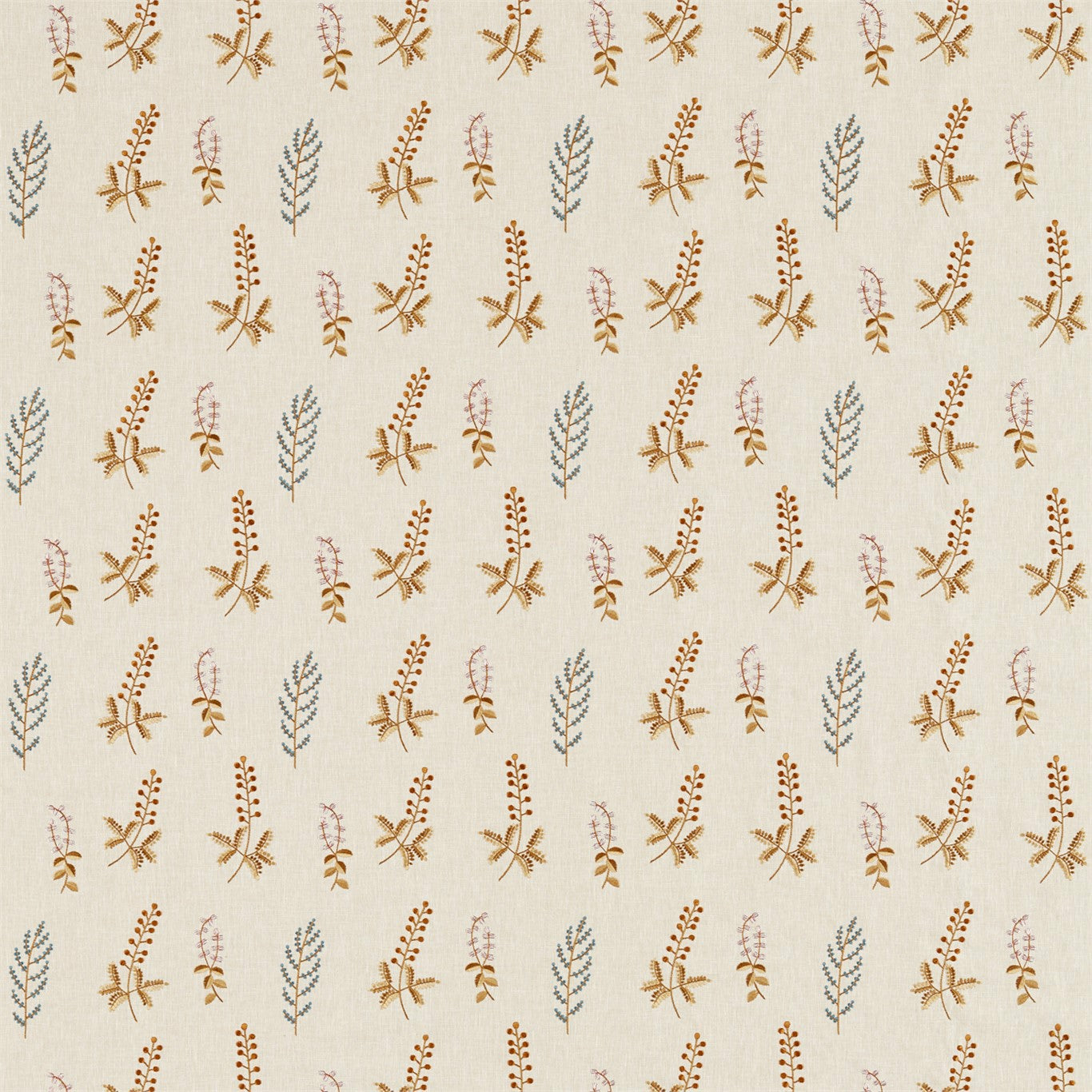 Sanderson Bilberry Denim/Barley 236423 Fabric DHPO236423