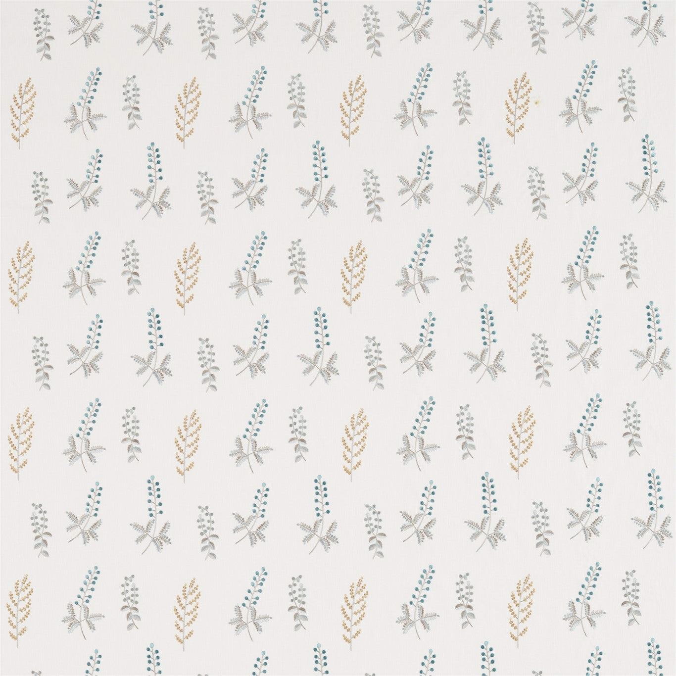 Sanderson Bilberry Dijon/Teal 236424 Fabric DHPO236424