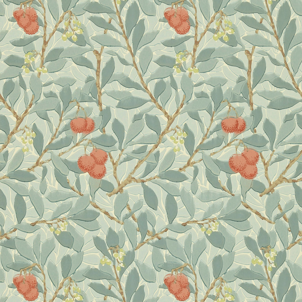 Бумажные обои Arbutus Blue&Pink от Morris&Co by Morris & Co
