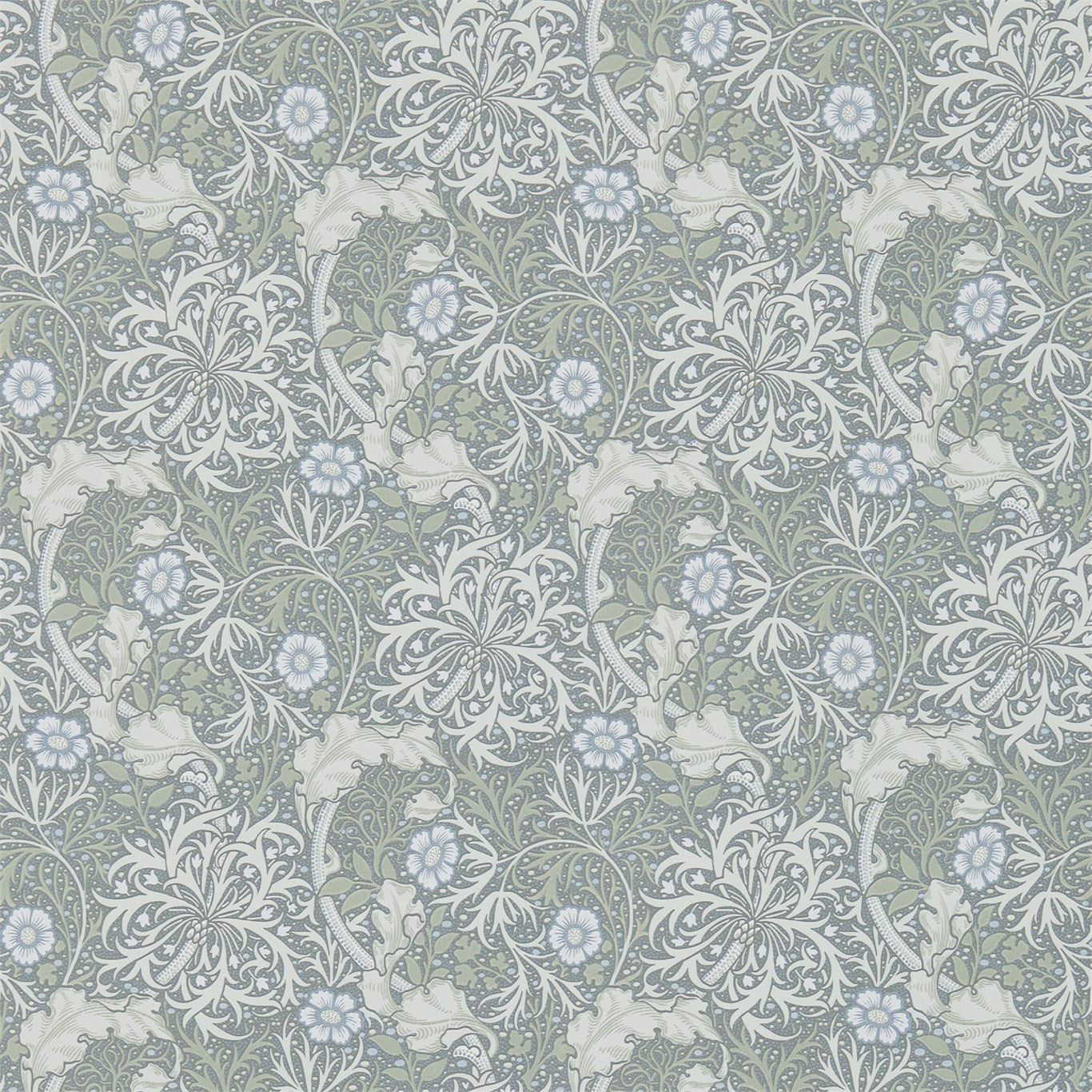 Morris & Co Morris Seaweed Silver/Ecru 214715 Wallpaper DM3W214715