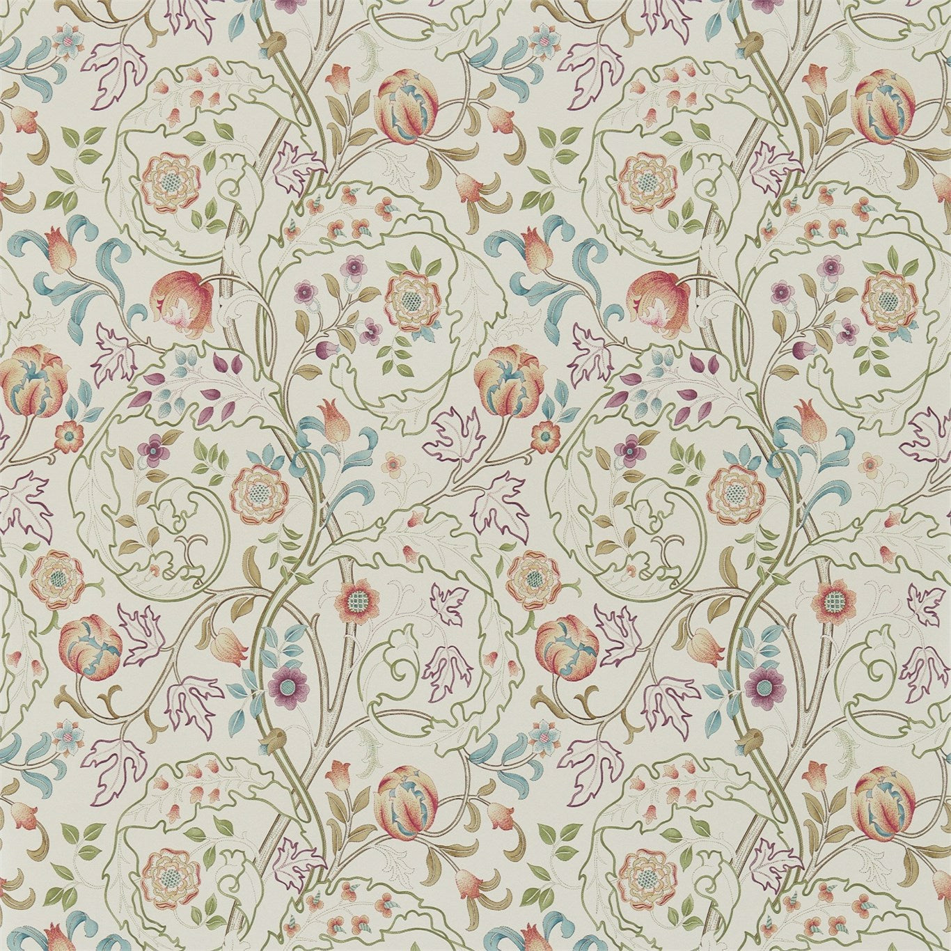 Morris & Co Mary Isobel Rose/Artichoke 214729 Wallpaper DM3W214729