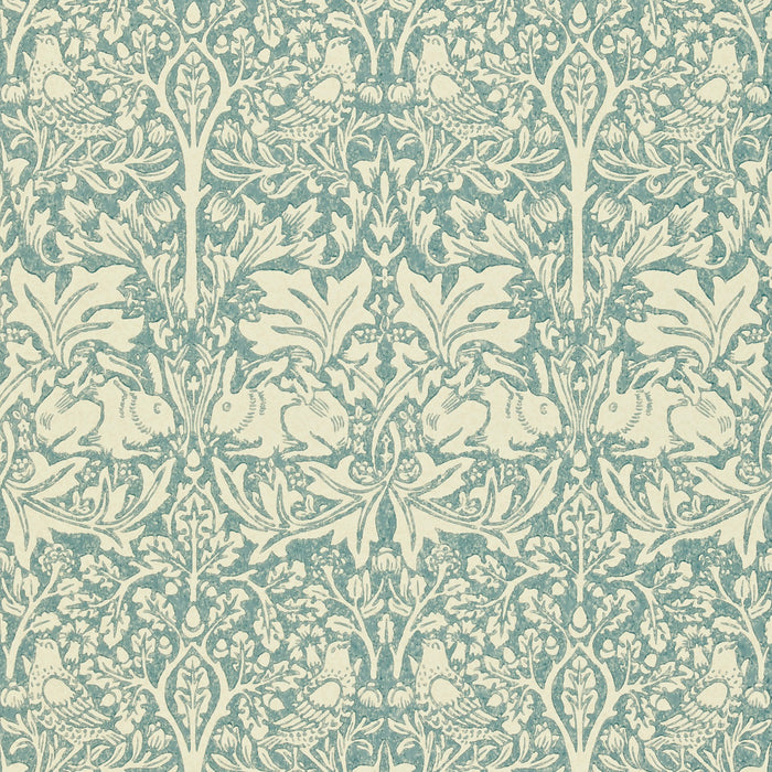 Morris & Co Brer Rabbit Slate/Vellum BR103 Wallpaper DMORBR103