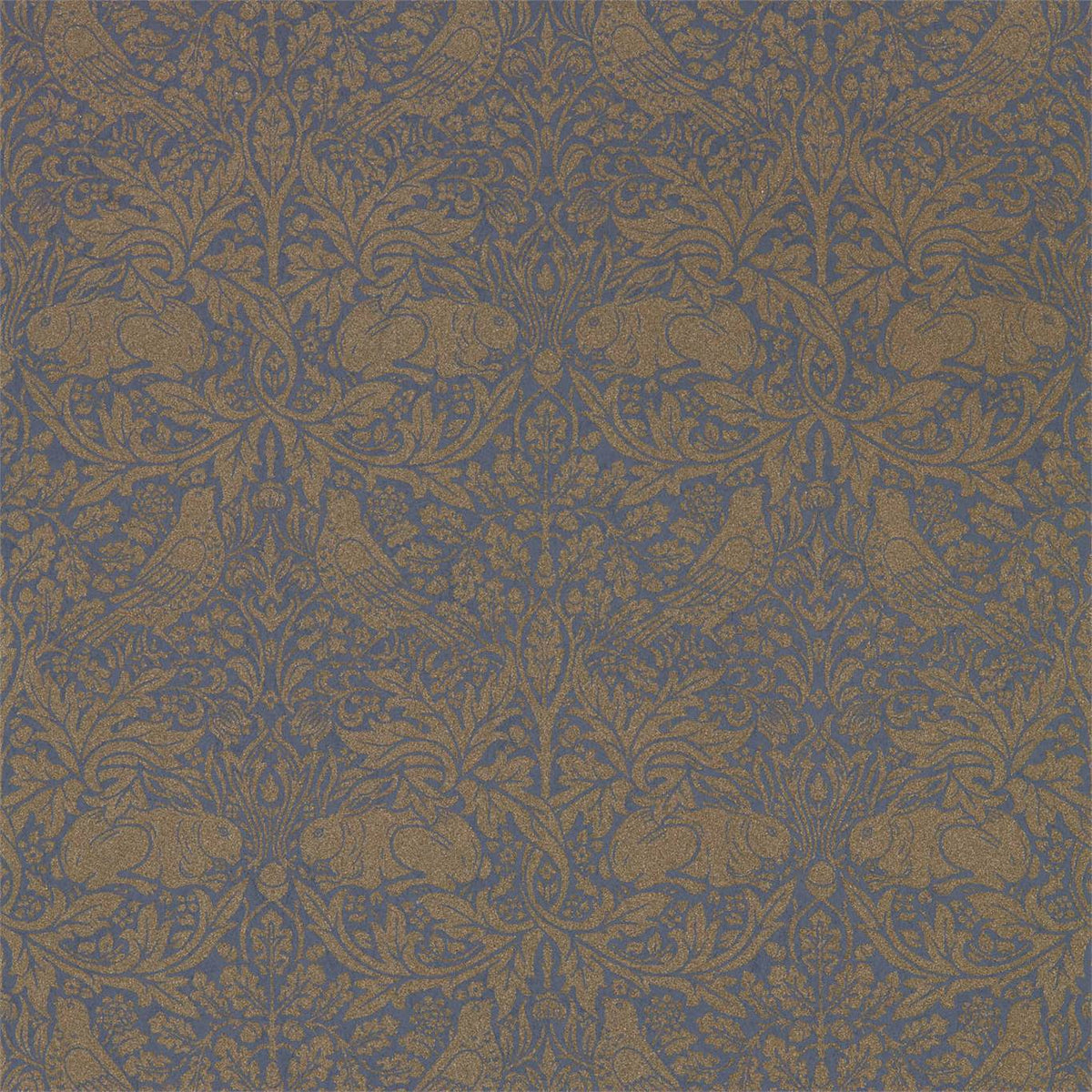 Morris & Co Pure Brer Rabbit Ink/Gold DMPN216530 Wallpaper | 40% Off ...