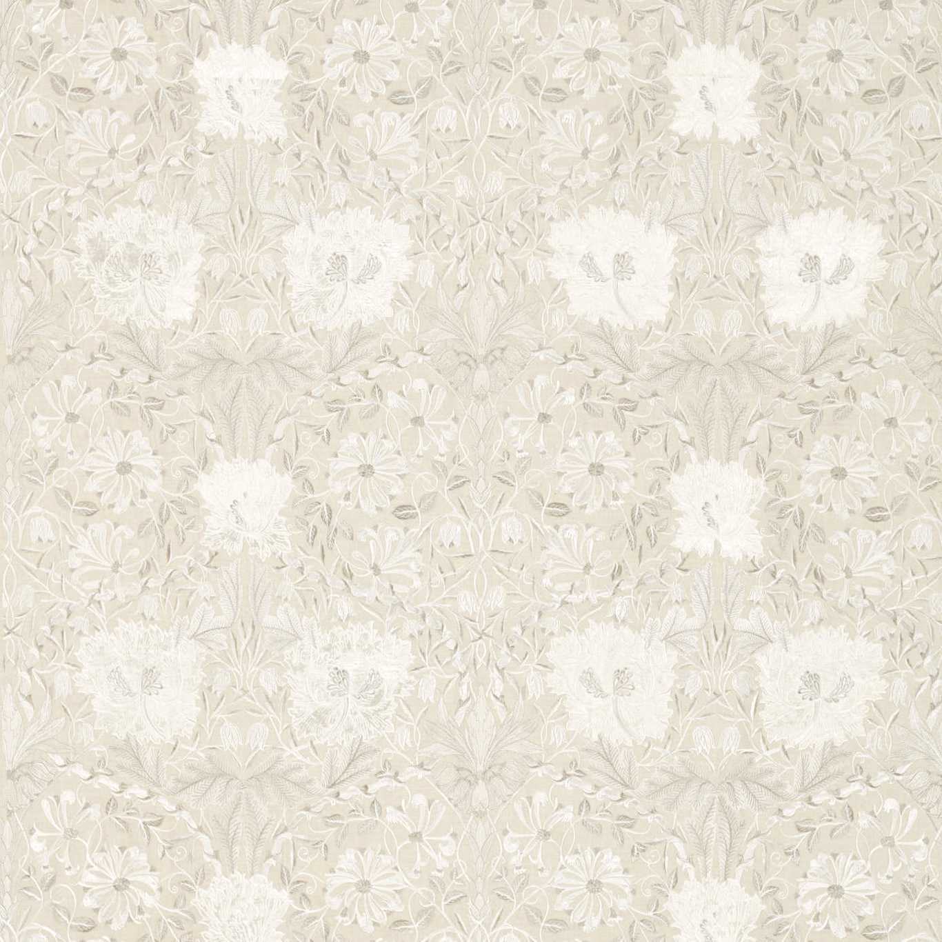 Morris & Co Pure Honeysuckle & Tulip Embroidery Linen DMPN236633