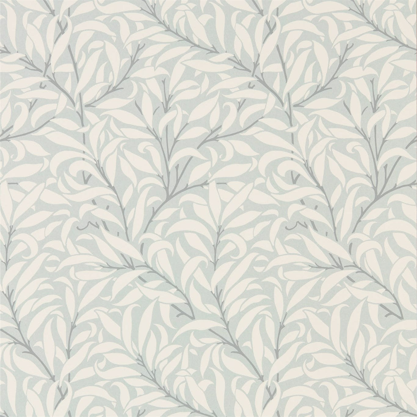 Morris & Co Pure Willow Bough Eggshell/Chalk 216024 Wallpaper DMPU216024