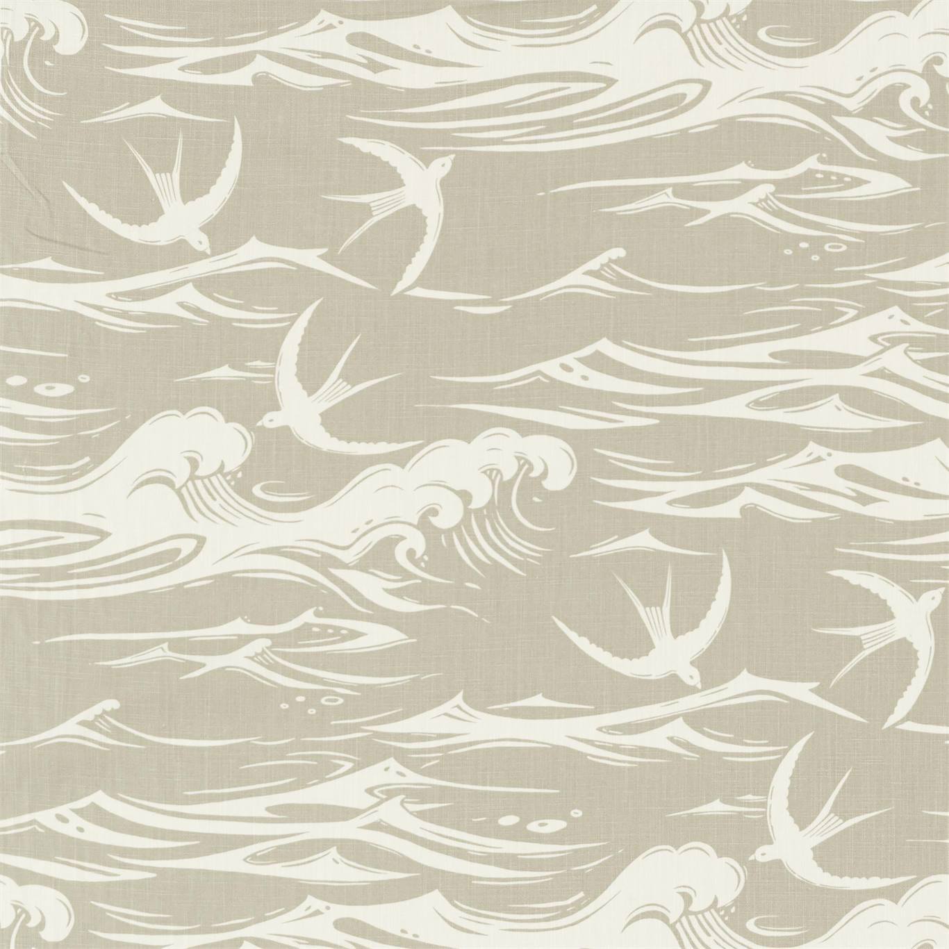 Sanderson Swallows at Sea Linen 226742 Fabric DNTF226742