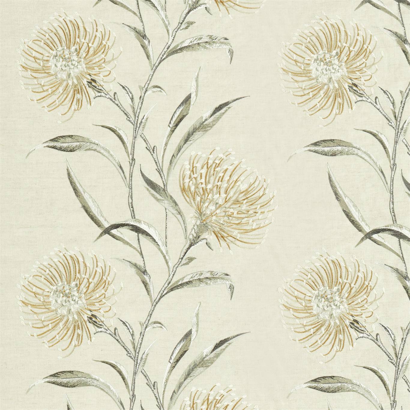 Sanderson Catherinae Embroidery Hay 237188 Fabric DNTF237188