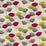 Sanderson Dandelion Clocks Black Currant DA202 Fabric DOPNDA202