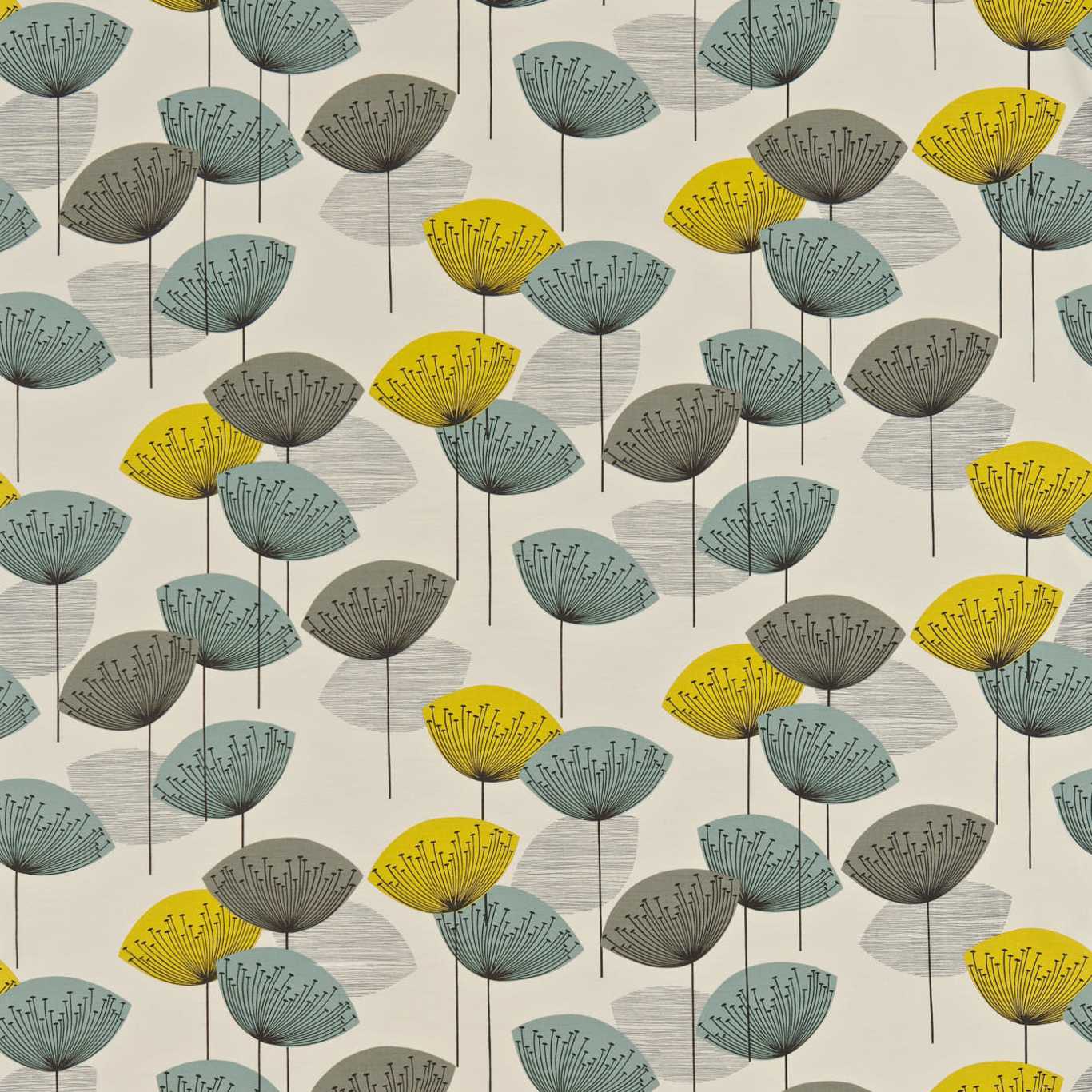 Sanderson Dandelion Clocks Chaffinch DA204 Fabric DOPNDA204