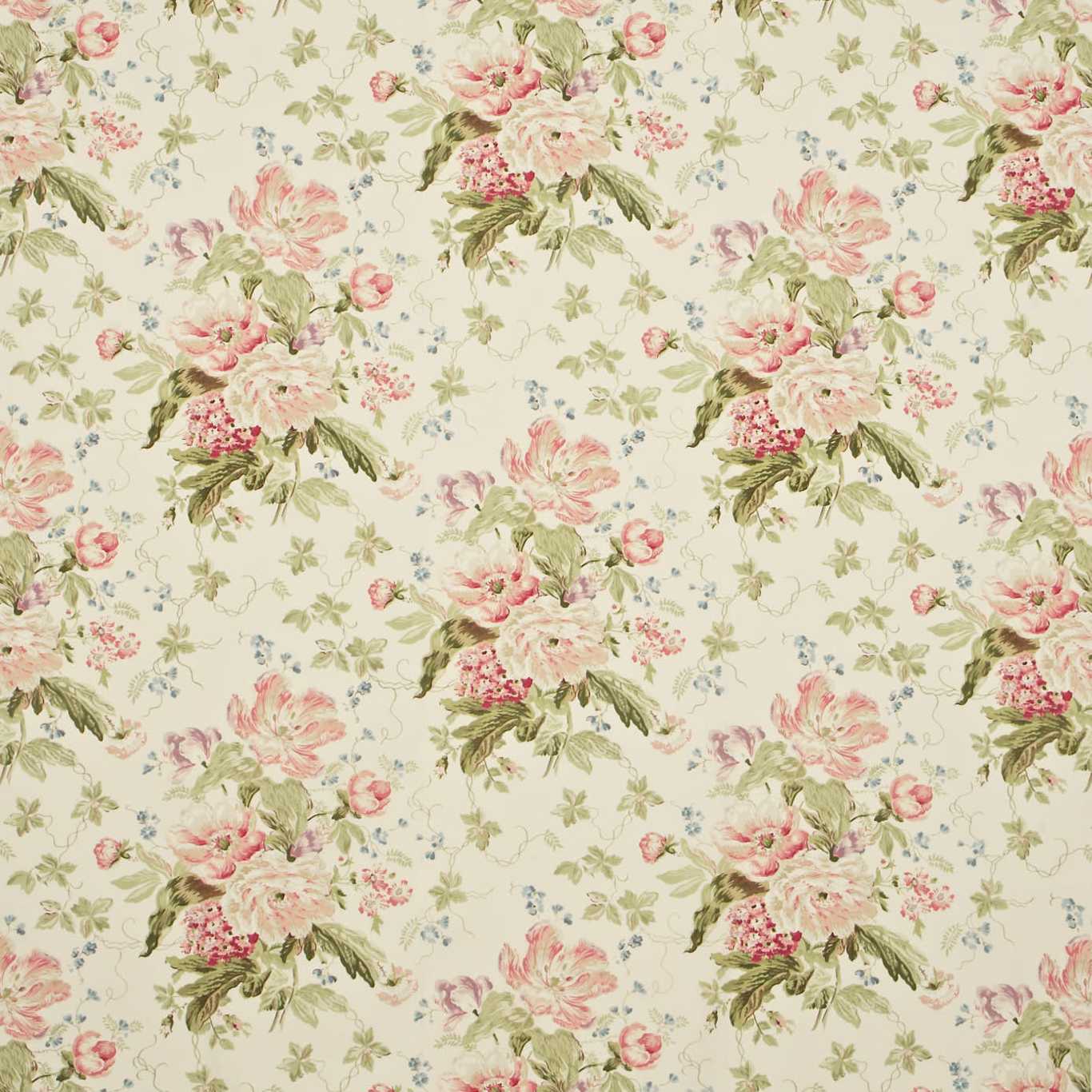 Sanderson Alsace Cream/Rose AL202 Fabric DPEMAL202