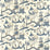 Sanderson Pagoda River Indigo/ Blue PA202 Fabric DVIPPA202