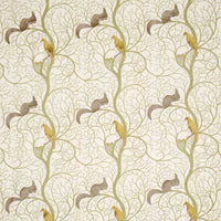 Sanderson Squirrel & Dove Emerald/ Rose SQ303 Fabric DVIPSQ303