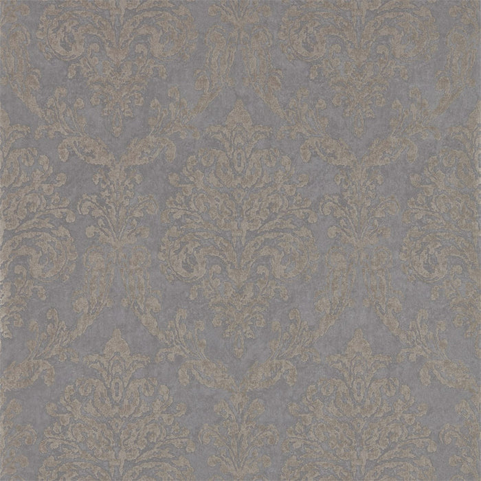 Sanderson Riverside Damask Mole/Copper 216290 Wallpaper DWAP216290