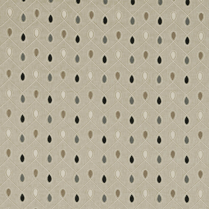 Clarke & Clarke Healey Charcoal Fabric F0936/01.CAC.0