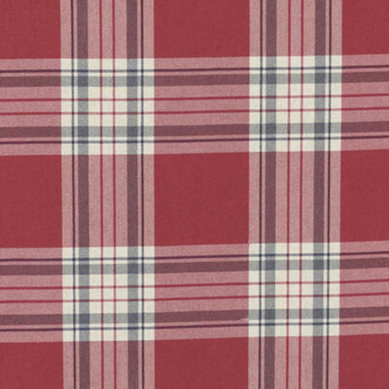 Clarke & Clarke Glenmore Red Fabric F0949/08.CAC.0