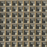 Clarke & Clarke Oni Charcoal/Cinnamon Fabric F0959/01.CAC.0